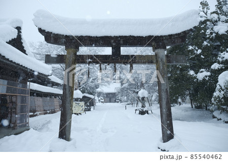 豪雪の越前大野 豪雪の越前大野 85540462