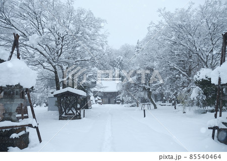 豪雪の越前大野 豪雪の越前大野 85540464