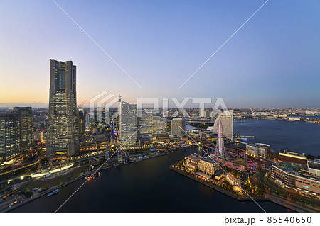 みなとみらい地区の夜景 みなとみらい地区の夜景 85540650