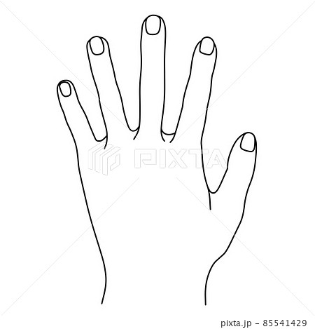 Continuous line drawing hand giving heart Vector Image