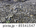 千葉市若葉区役所上空から都賀駅方向を空撮 85541547