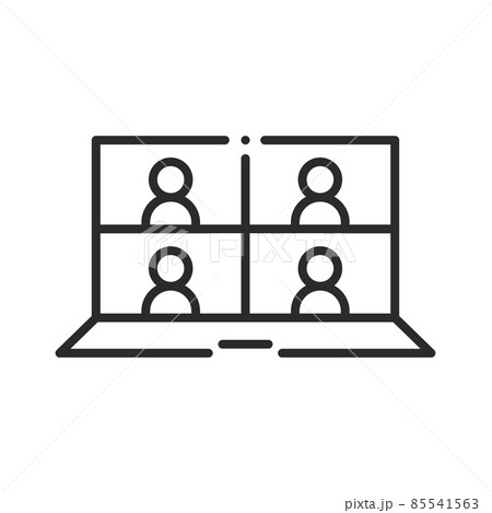 online meeting related line icon online meeting related line icon 85541563