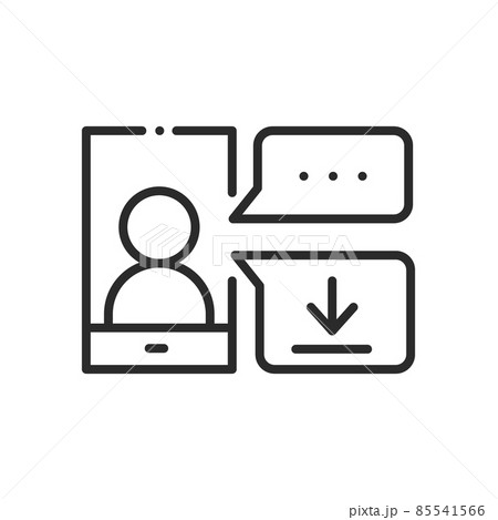 online meeting related line icon online meeting related line icon 85541566
