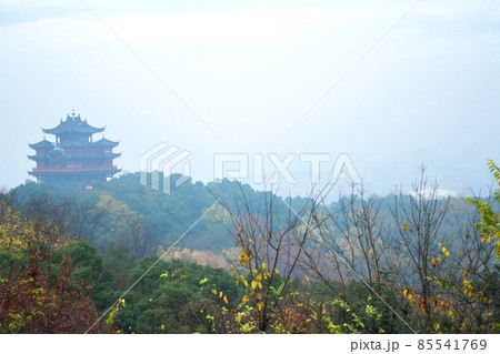 Chinese ancient buildings tower. 85541769