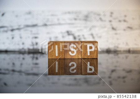 ビジネスイメージ（IT用語編）ブロック文字ISP 85542138