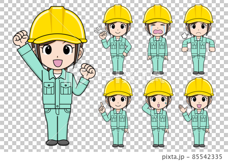 工人女工作服全身頭盔套裝 85542335