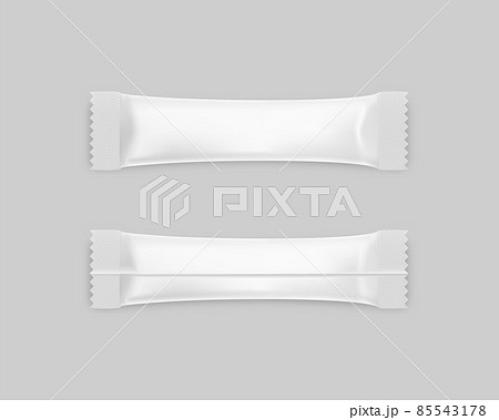 Sachet stick for sugar and spices front and back template mockup 85543178