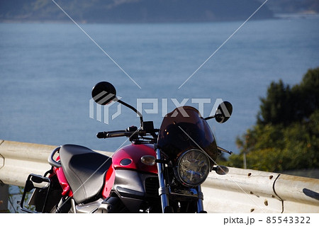 MOTOGUZZI でツーリング 海辺の景色 MOTOGUZZI でツーリング 海辺の景色 85543322