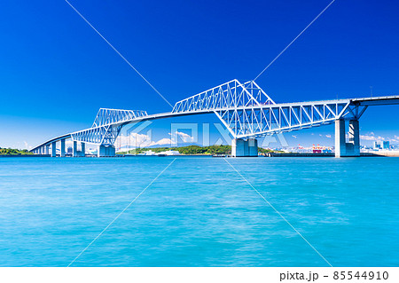 東京ゲートブリッジと富士山（若洲海浜公園より） 85544910