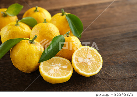 柚子　木目バック 85545875