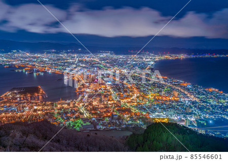 北海道　函館山　夜景　日本三大夜景　世界三大夜景　観光地 85546601