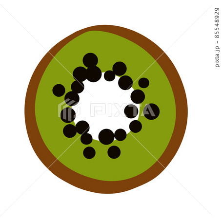 Kiwi fruit. Tropical doodle kiwifruit. Vector exotic food icon 85548929