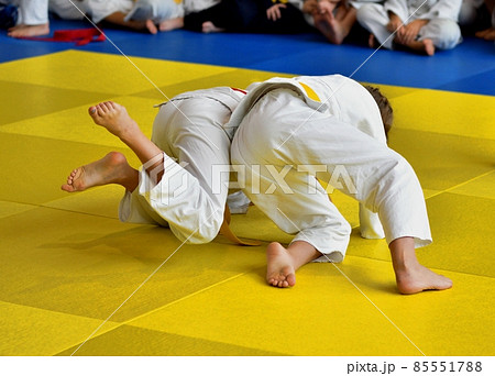 Girls compete in Judo 85551788