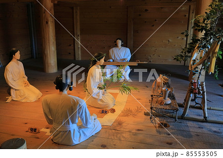 【佐賀県】快晴下の吉野ヶ里歴史公園（まつりごと） 85553505