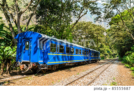 Train to Machu Picchu at Hidroelectrica station in Peru Train to Machu Picchu at Hidroelectrica station in Peru 85555687