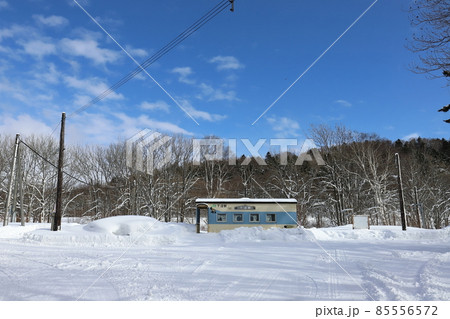 北海道　幌延　JR宗谷本線下沼駅 85556572