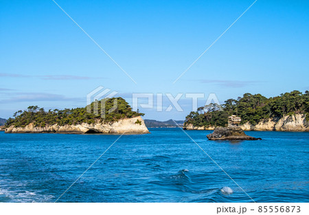 日本三景　松島　松島湾島巡り　仁王島 85556873