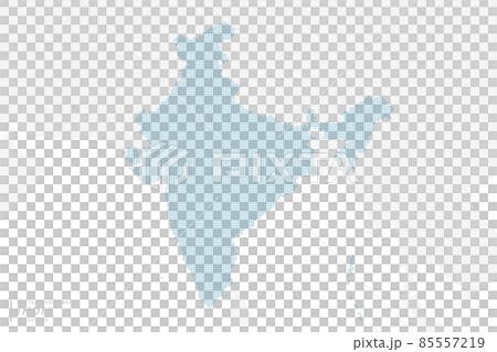 以印度為中心的藍點地圖。大碼。 85557219