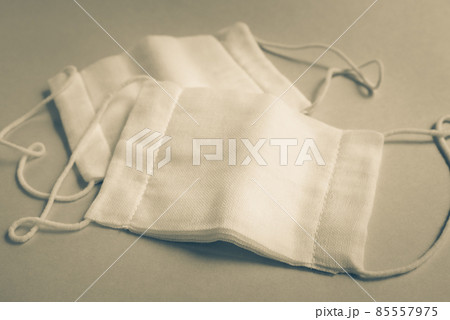 布製のマスク　ガーゼマスク　布マスク　平面マスク　マスク 85557975