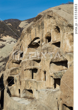 Ancient Cliff Dwellings of Guyaju Caves in China 85558863