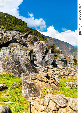 Machu Picchu Inca ruins in Peru, South America 85559107