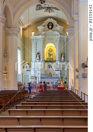 Interior of St. Dominic Church in Macao, China 85559142