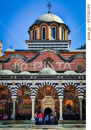 リラ修道院の外観(リラ、ブルガリア) リラ修道院の外観(リラ、ブルガリア) 85559188
