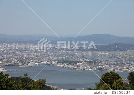 金甲山からの岡山市市街地 金甲山からの岡山市市街地 85559234