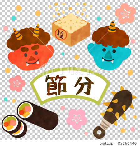 Setsubun illustration material 85560440