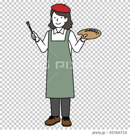 画家の女性 85560718