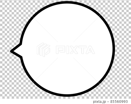吹き出しのイラスト素材 85560993