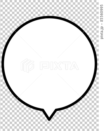 吹き出しのイラスト素材 85560995