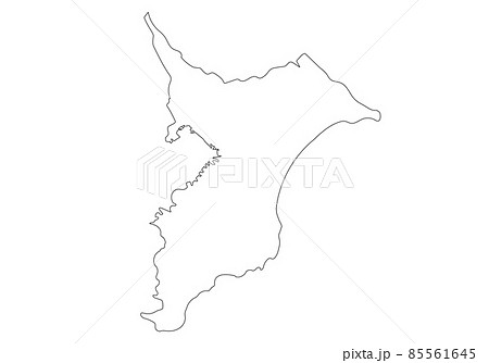 千葉県の線画