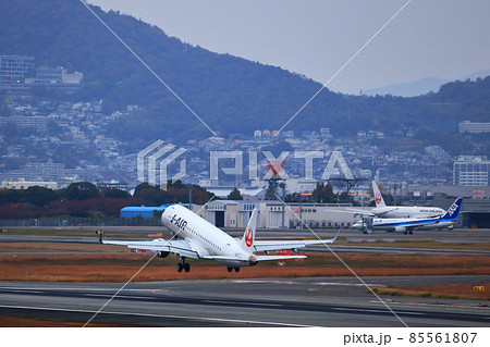 大阪国際空港 JAL 飛行機 離陸 スカイパーク 大阪国際空港 JAL 飛行機 離陸 スカイパーク 85561807