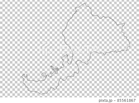 福井県の線画 85561867