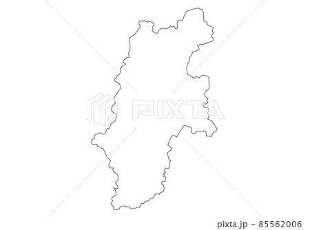 長野県の線画