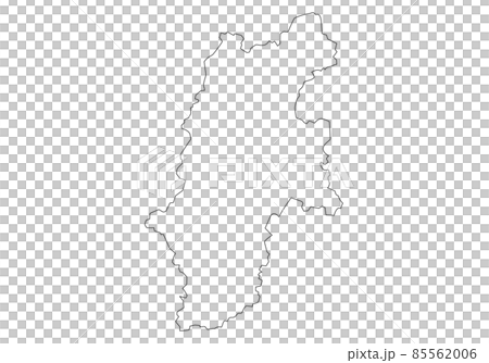長野県の線画 85562006