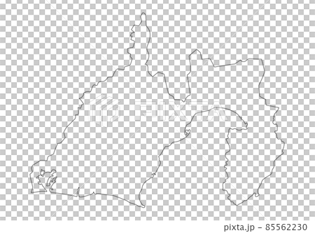 Line drawing of Shizuoka prefecture 85562230