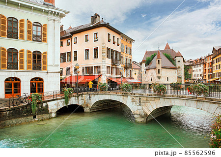 streets of the city of Annecy, France 85562596