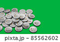 Bitcoin digital currency on green screen background , 3d rendering 85562602