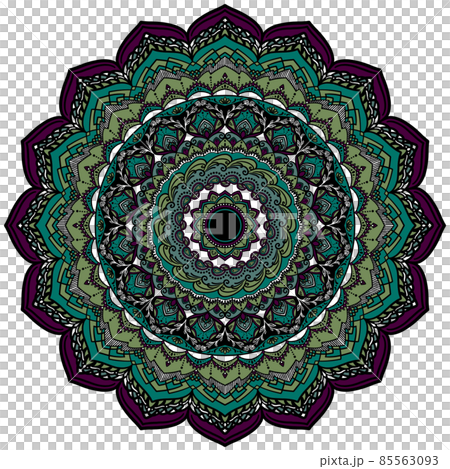 マンダラアート(植物・緑) マンダラアート(植物・緑) 85563093