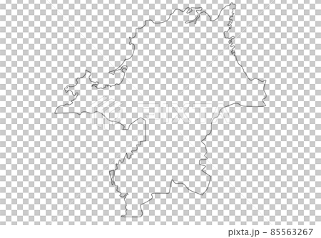 福岡県の線画 85563267