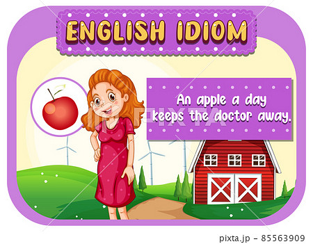 English idiom with an apple a day keeps the doctor away 85563909
