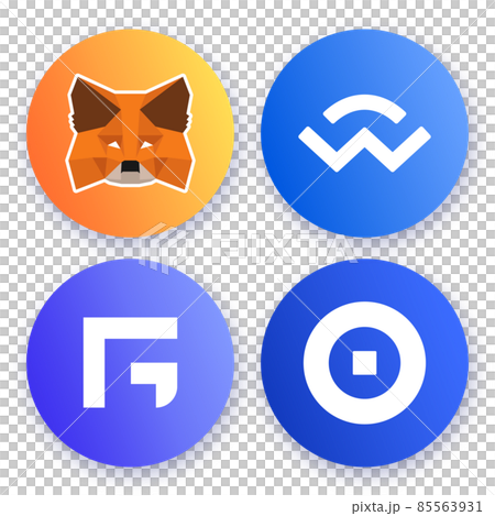 virtual currency, cryptocurrency, icon 85563931