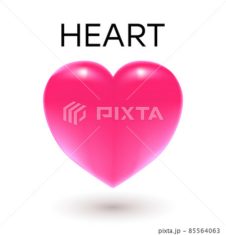 ハート　3D 立体 ギフト バレンタイン、ウェディング、医療などに 85564063