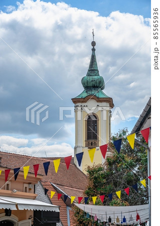 Streets of the old town of Szentendre, Hungary 85565936
