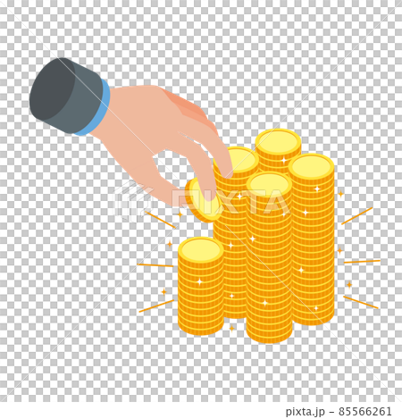 お金を積み立てるイメージ 85566261