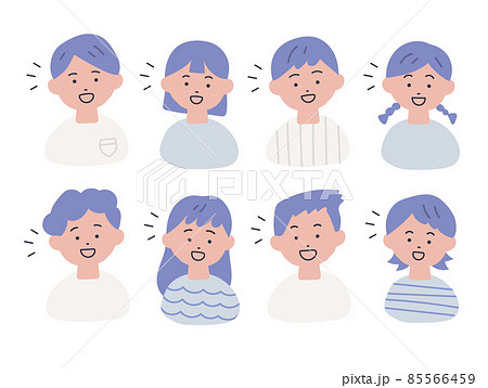 手描き風の子どもたちのイラストセット(ひらめき・発見) 手描き風の子どもたちのイラストセット(ひらめき・発見) 85566459