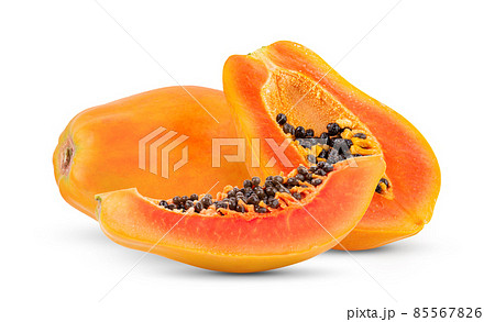 papaya isolated on white background 85567826
