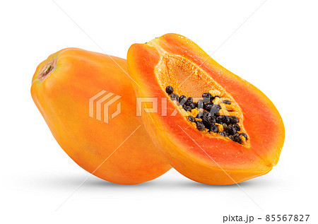 papaya isolated on white background 85567827